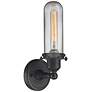 3_Austere Centri 13" High Matte Black LED Wall Sconce more views