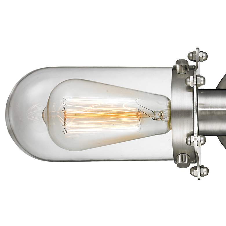 Image 2 Austere Centri 22" 2-Light Brushed Satin Nickel Bath Light w/ Clear Sh more views