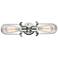 Austere Centri 22" 2-Light Polished Chrome Bath Light w/ Clear Shade
