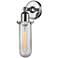 Austere Centri 3" 5" LED Sconce - Chrome Finish - Clear Shade