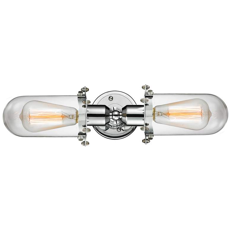 Image 1 Austere Centri 4" 2 Light 22" LED Bath Light - Polished Chrome -
