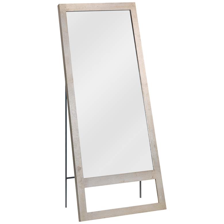 Image 1 Austere Champagne Leaf 30" x 70 1/2" Floor Mirror