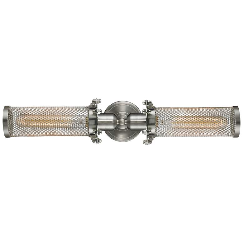 Image 1 Austere Quincy Hall 3" 2 Light 21" LED Bath Light - Satin Nickel