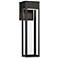 Austin 16" High Sand Black Outdoor LED Wall Light
