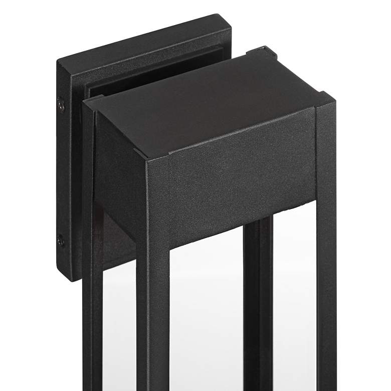 Image 4 Austin 16" High Sand Black Outdoor LED Wall Light more views