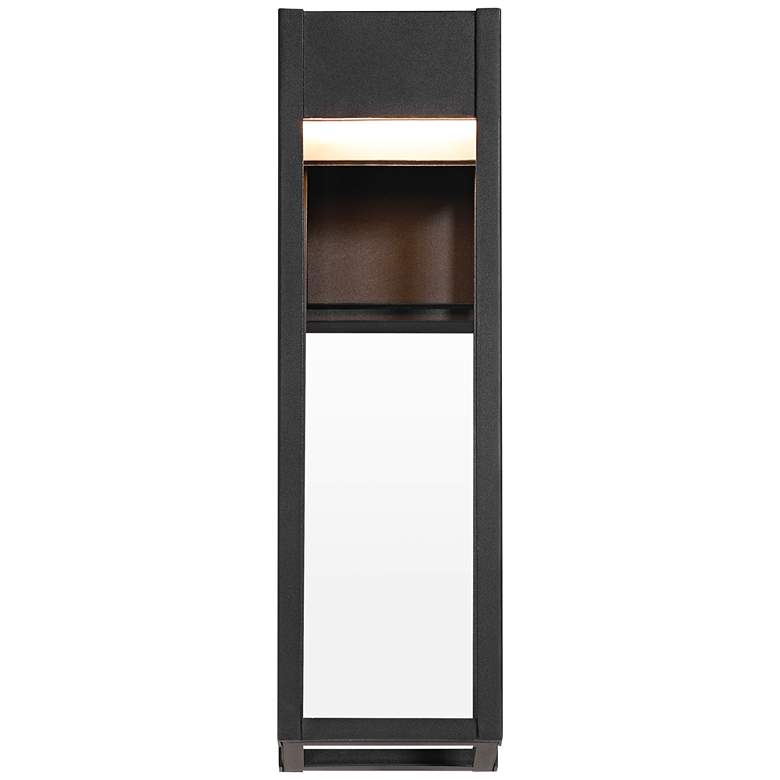 Image 6 Austin 16" High Sand Black Outdoor LED Wall Light more views