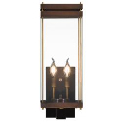 Austin 22 1/2" High Antique Copper 2-Light Outdoor Wall Light