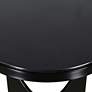 3_Austin 23" High Marbled Table Top Satin Black Side Table more views