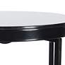 4_Austin 23" High Marbled Table Top Satin Black Side Table more views