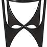 5_Austin 23" High Marbled Table Top Satin Black Side Table more views
