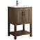 Austin 24" Wide Walnut Wood 2-Door Single Sink Vanity