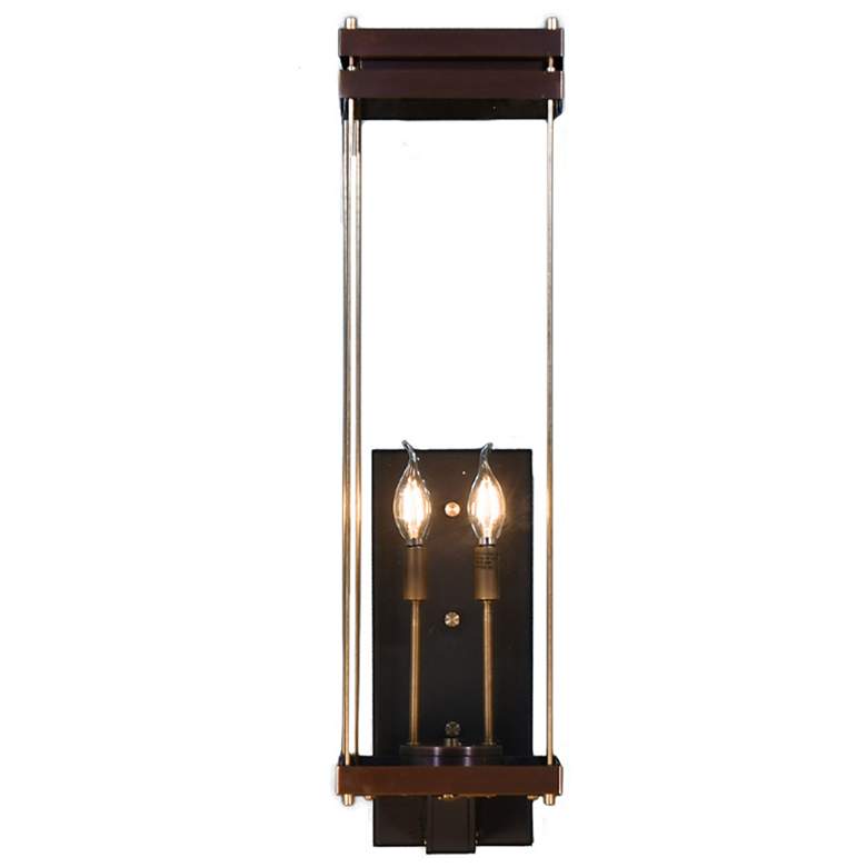 Image 1 Austin 30" High Antique Copper 2-Light Outdoor Wall Light