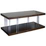 Austin 50" High Chestnut Brown Two Tier Coffee Table