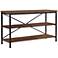 Austin 50" Wide Industrial Black and Brown TV Stand