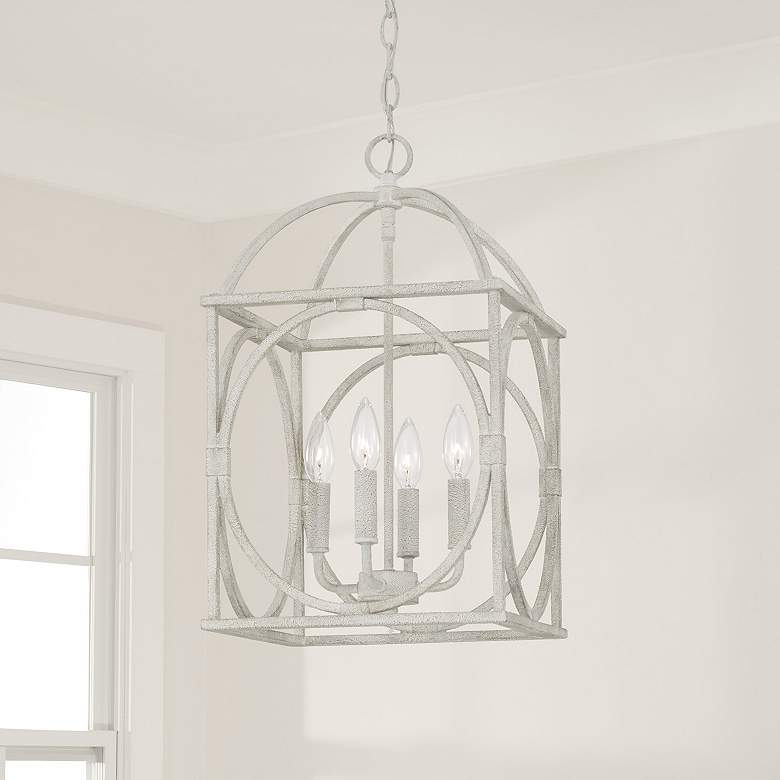 Image 1 Austin Allen & Co Brea 4 Light Foyer 12" Sand Dollar
