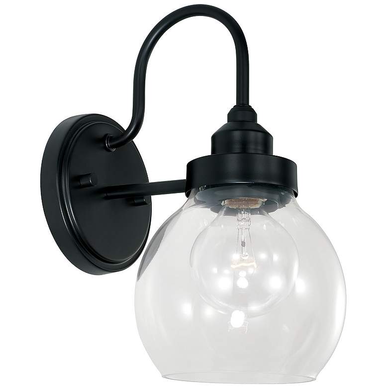 Image 2 Austin Allen & Co Brecken 1 Light Sconce 6" Matte Black
