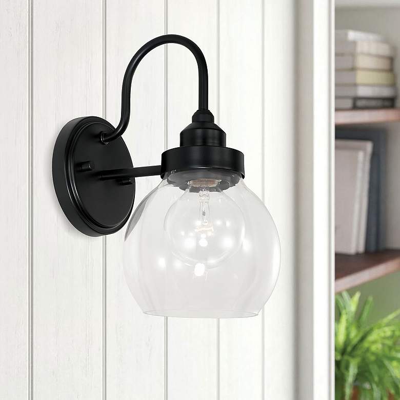 Image 1 Austin Allen & Co Brecken 1 Light Sconce 6" Matte Black