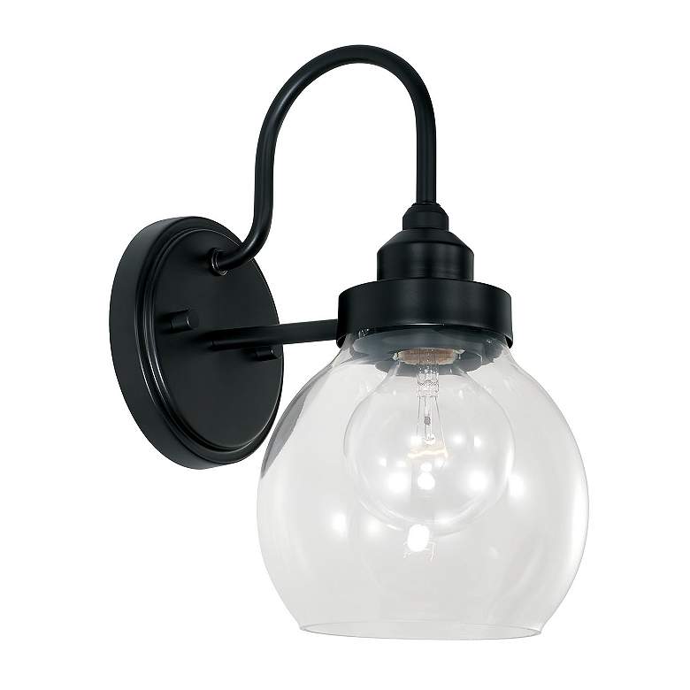 Image 3 Austin Allen & Co Brecken 1 Light Sconce 6" Matte Black more views