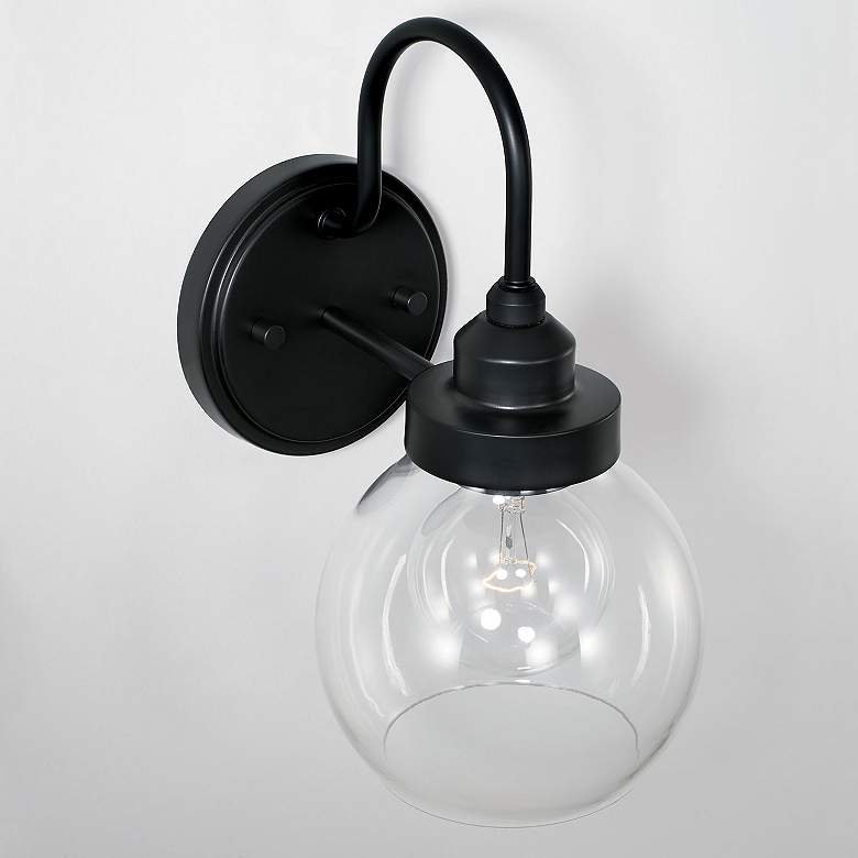 Image 4 Austin Allen & Co Brecken 1 Light Sconce 6" Matte Black more views