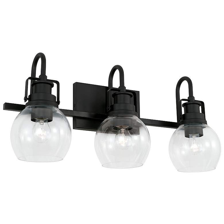 Image 2 Austin Allen & Co Buxton 3 Light Vanity 23.75" Matte Black