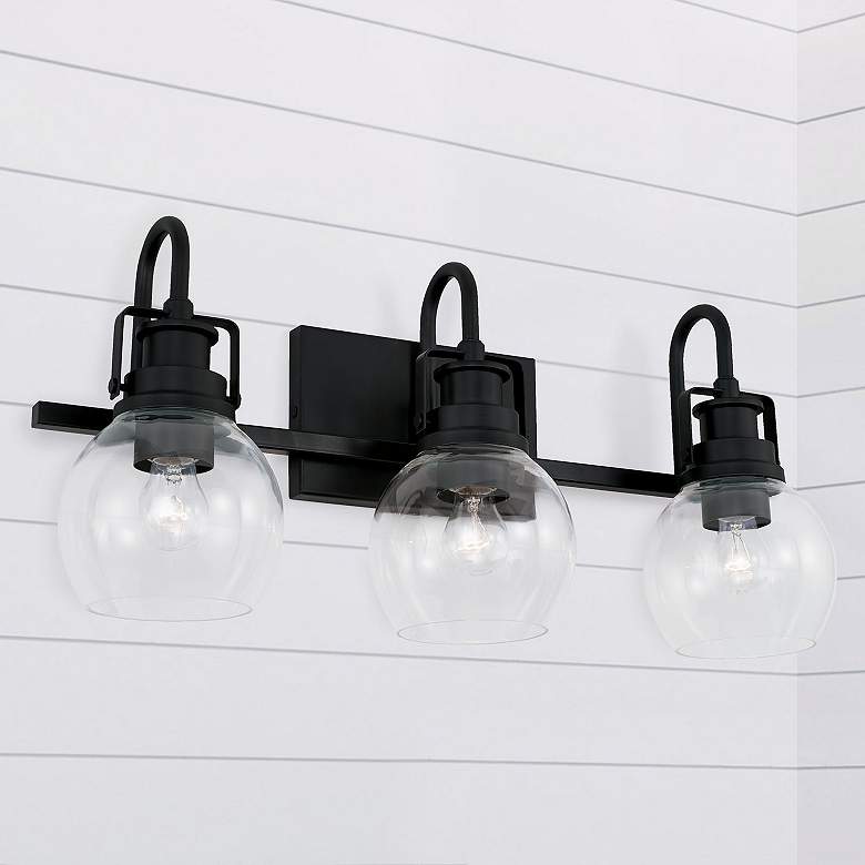 Image 1 Austin Allen & Co Buxton 3 Light Vanity 23.75" Matte Black