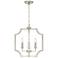 Austin Allen & Co Courtney 4 Light Foyer 16" Brushed Nickel