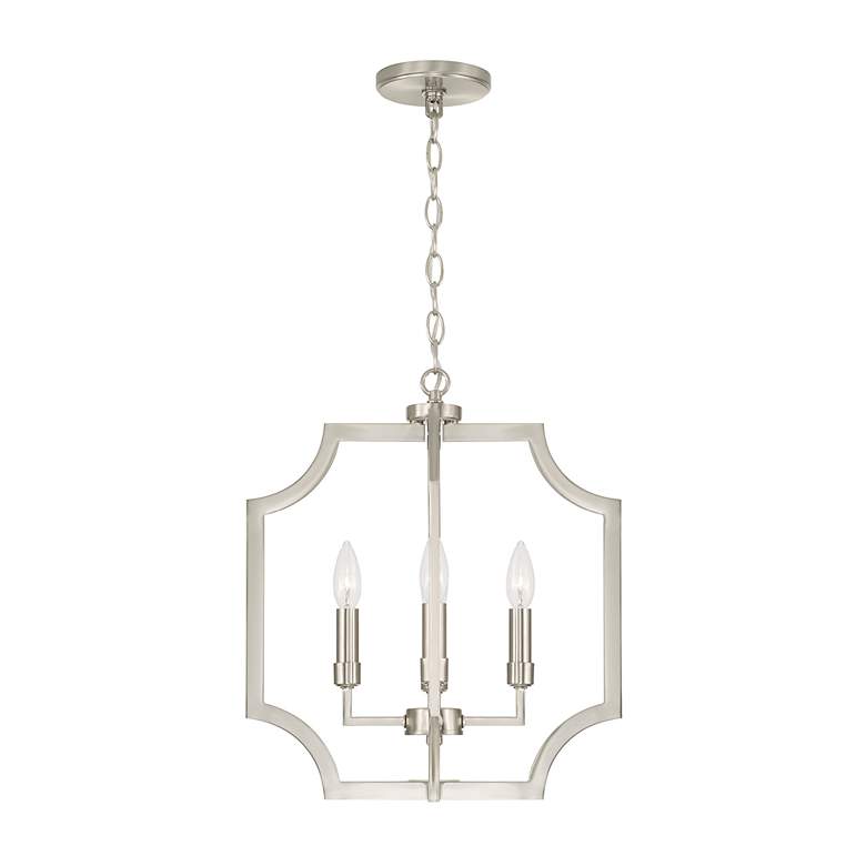 Image 3 Austin Allen & Co Courtney 4 Light Foyer 16" Brushed Nickel more views
