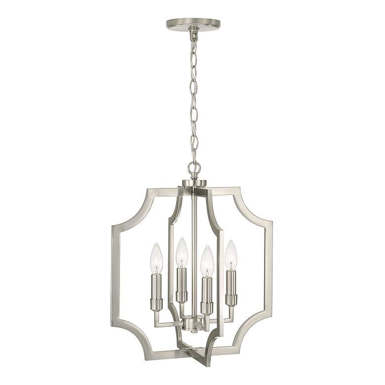 Image 6 Austin Allen & Co Courtney 4 Light Foyer 16" Brushed Nickel more views