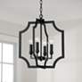 1_Austin Allen & Co Courtney 4 Light Foyer 16" Matte Black