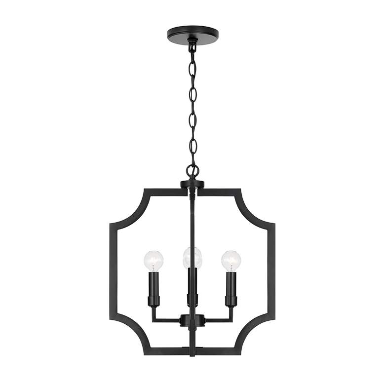 Image 3 Austin Allen & Co Courtney 4 Light Foyer 16" Matte Black more views
