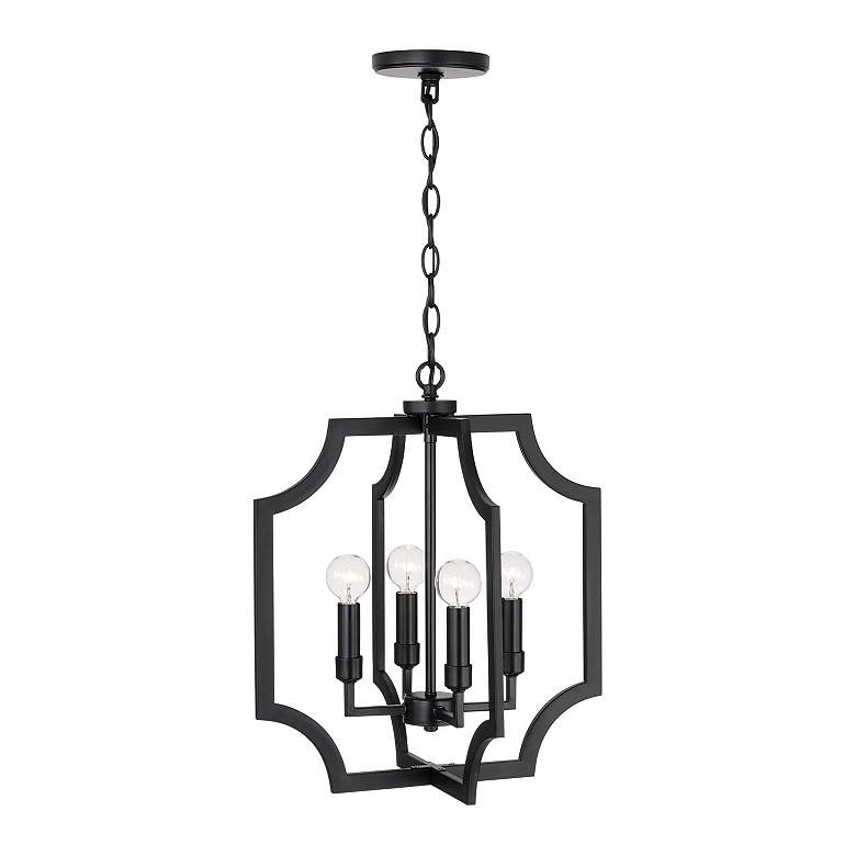 Image 6 Austin Allen & Co Courtney 4 Light Foyer 16" Matte Black more views