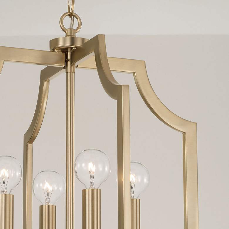 Image 5 Austin Allen & Co Courtney 4 Light Foyer 16" Matte Brass more views