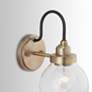 Thumbnail4 of Austin Allen & Co Daphne 1 Light Sconce 11.25" Aged Brass and Blac more views