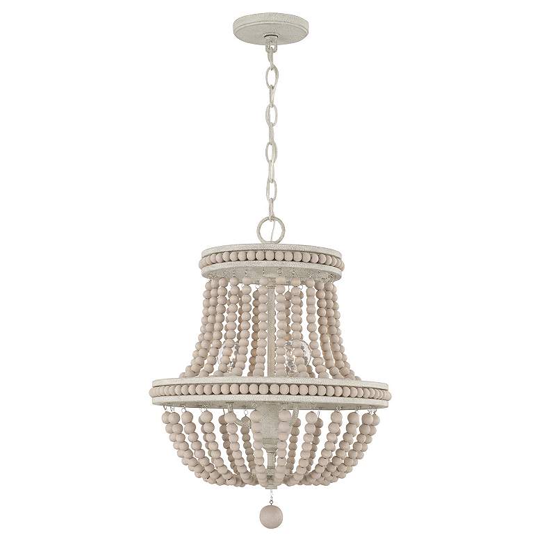 Image 3 Austin Allen & Co Handley 3 Light Chandelier 15.75" Sand Dollar more views