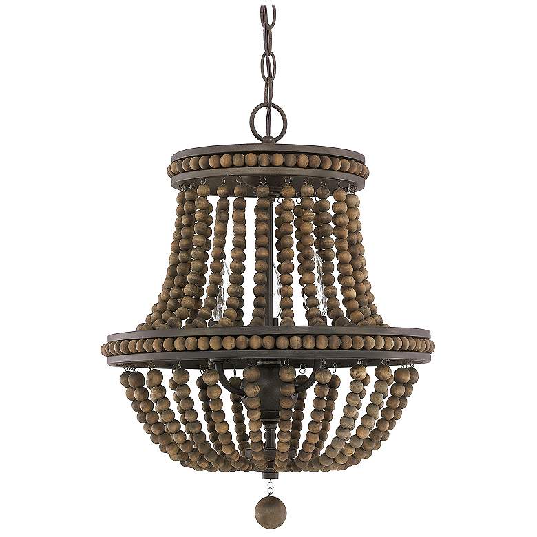 Image 1 Austin Allen & Co Handley 3 Light Chandelier 39.75" Tobacco
