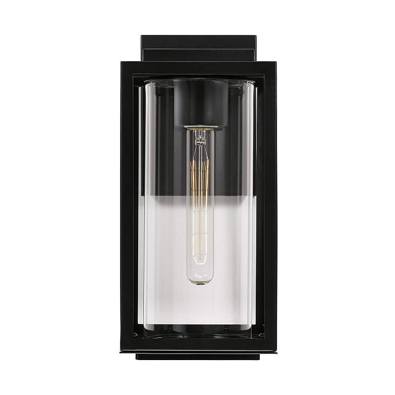Image 7 Austin Allen & Co Kessler 1 Light Outdoor Wall Lantern 6" Matte Bl more views