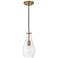 Austin Allen & Co Kier 1 Light Pendant 6" Aged Brass