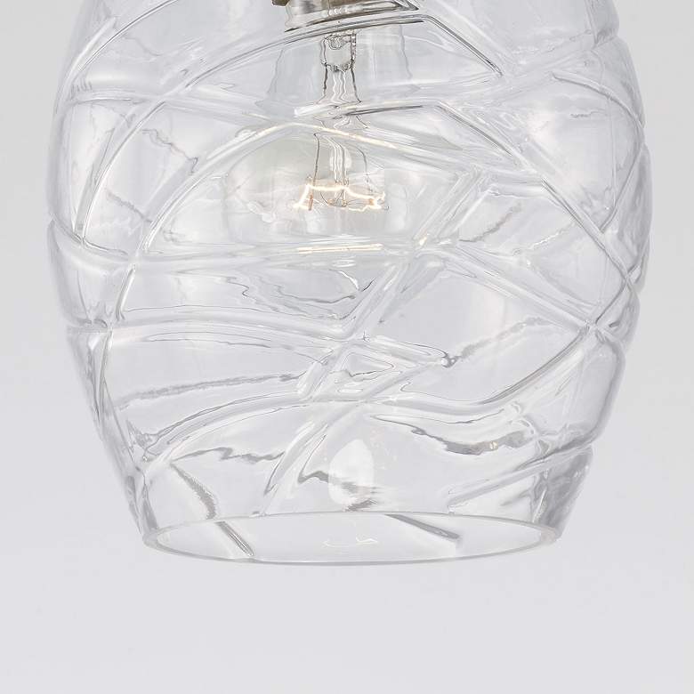 Image 4 Austin Allen & Co Kier 1 Light Pendant 6" Brushed Nickel more views
