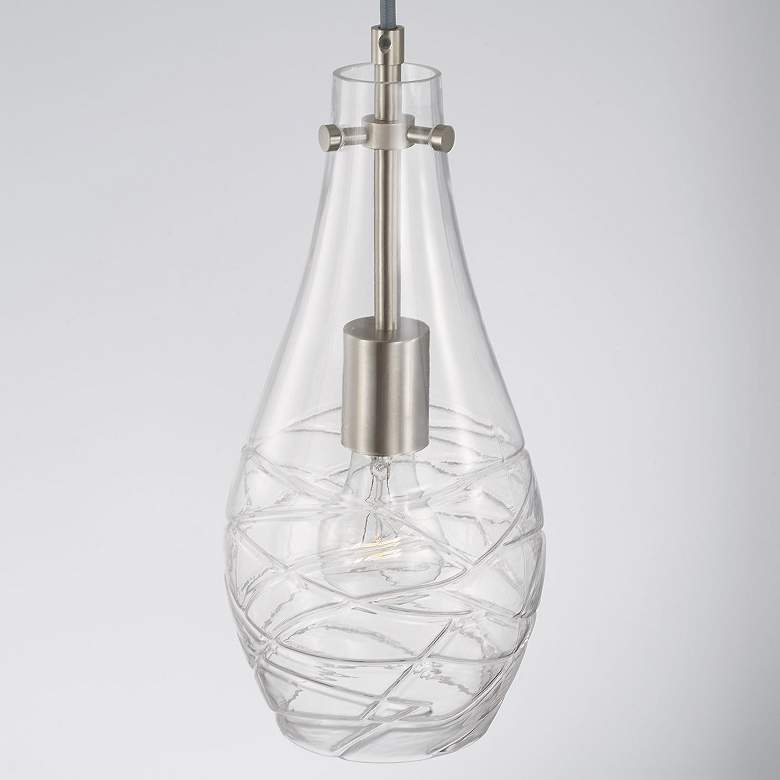 Image 5 Austin Allen & Co Kier 1 Light Pendant 6" Brushed Nickel more views