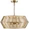 Austin Allen & Co Kiva 4 Light Pendant 21" Matte Brass