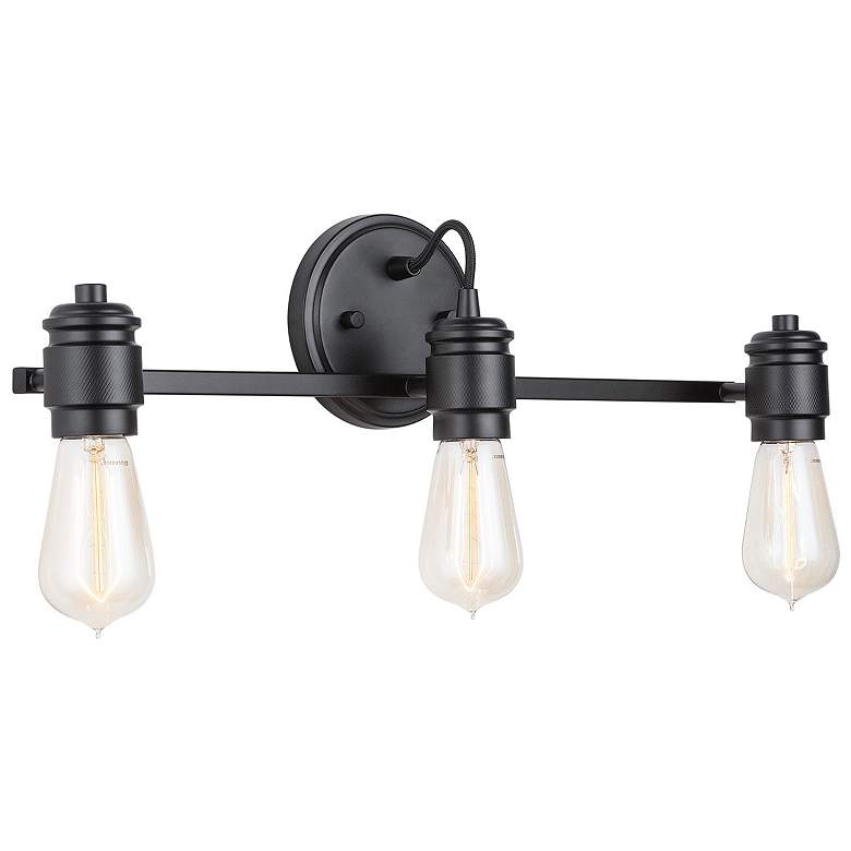 Image 1 Austin Allen & Co Menlo 3 Light Vanity 21.25" Matte Black