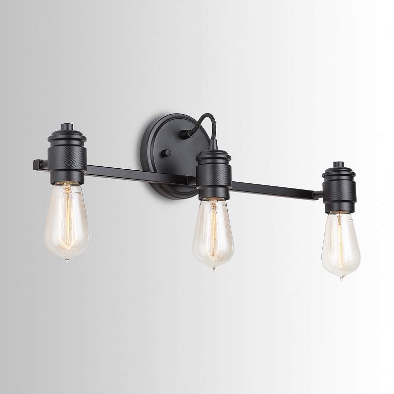 Image 1 Austin Allen & Co Menlo 3 Light Vanity 21.25" Matte Black