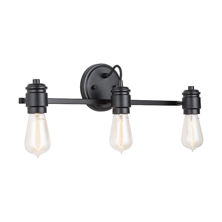 Image 4 Austin Allen & Co Menlo 3 Light Vanity 21.25" Matte Black more views