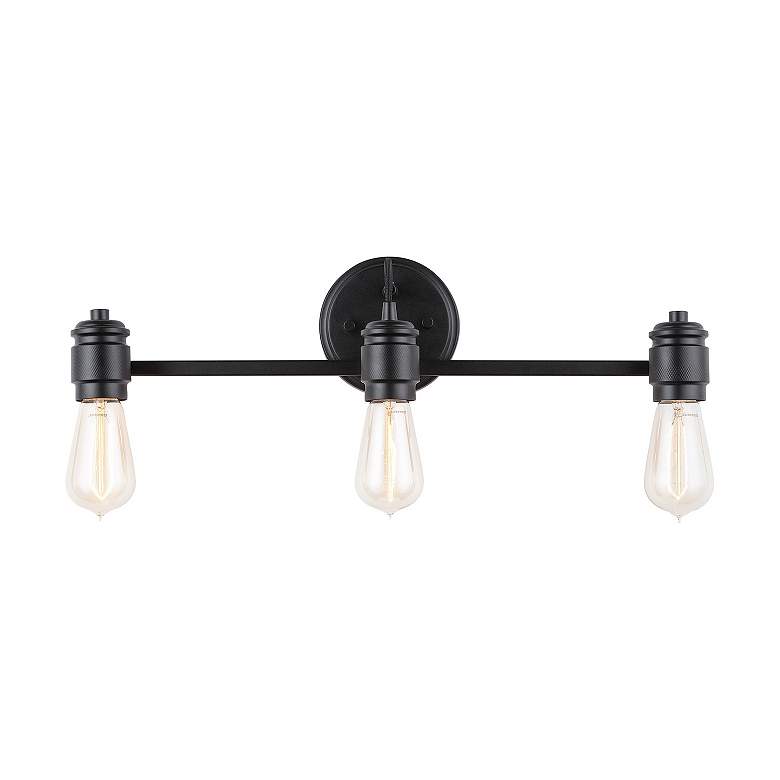 Image 5 Austin Allen & Co Menlo 3 Light Vanity 21.25" Matte Black more views