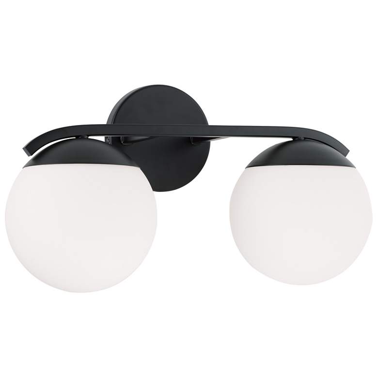 Image 2 Austin Allen & Co Oliver 2 Light Vanity 17" Matte Black