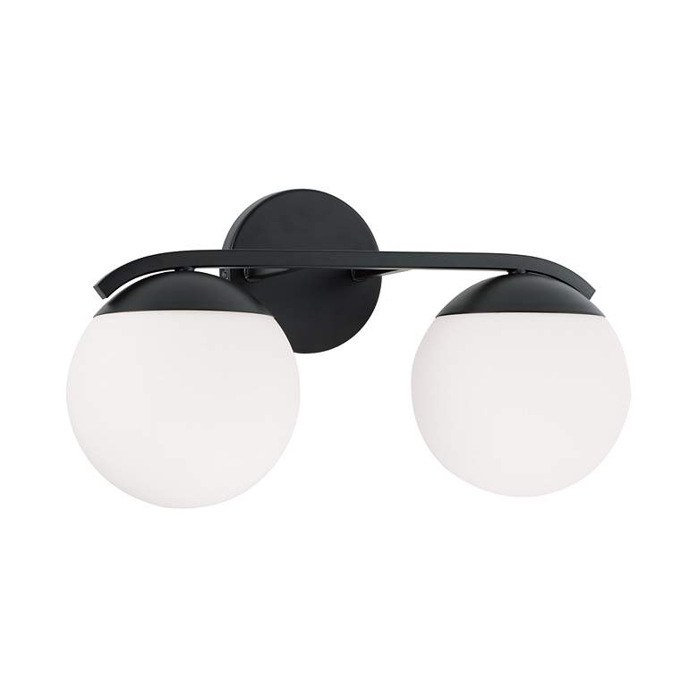 Image 3 Austin Allen & Co Oliver 2 Light Vanity 17" Matte Black more views