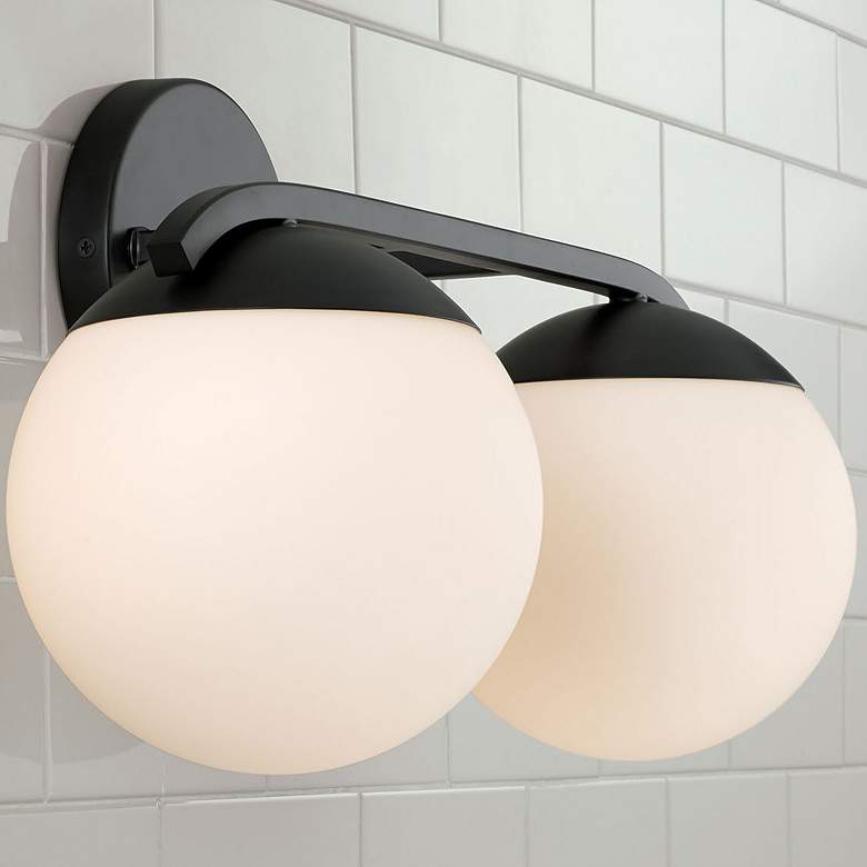 Image 4 Austin Allen & Co Oliver 2 Light Vanity 17" Matte Black more views