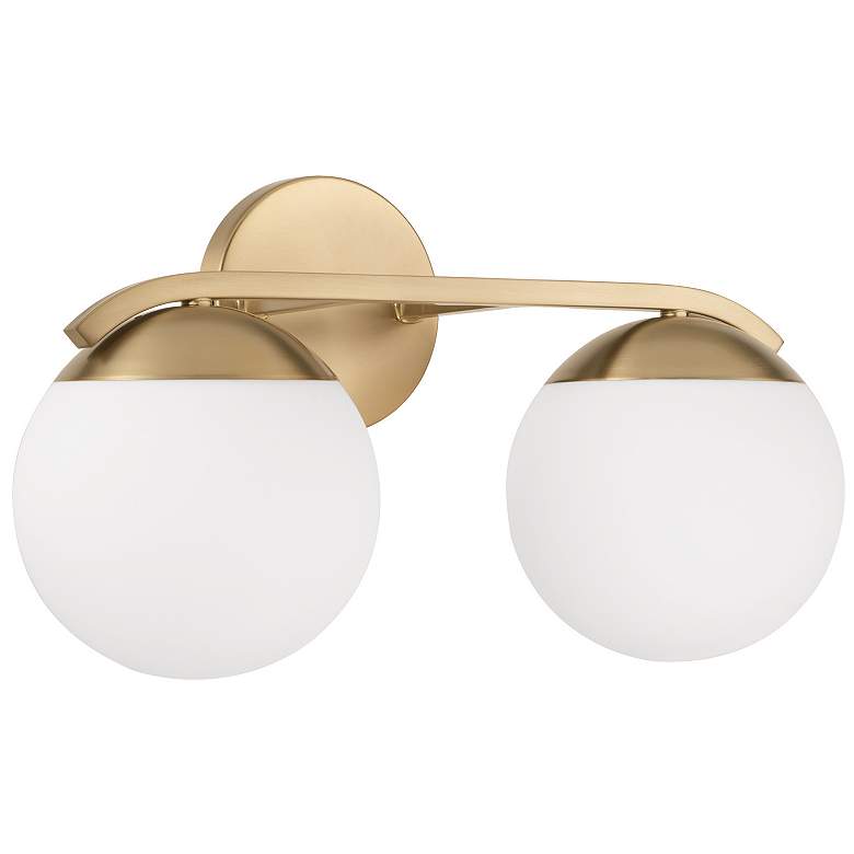 Image 2 Austin Allen & Co Oliver 2 Light Vanity 17" Matte Brass