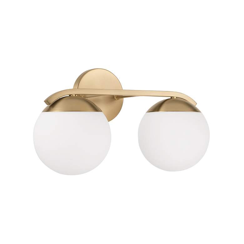 Image 3 Austin Allen & Co Oliver 2 Light Vanity 17" Matte Brass more views