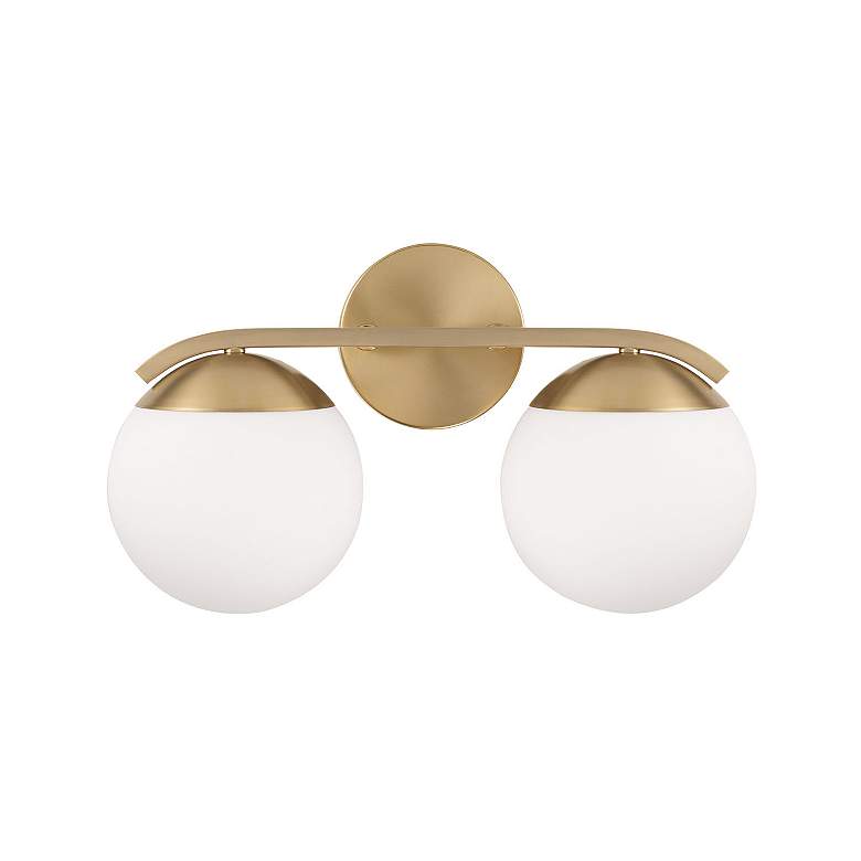 Image 5 Austin Allen & Co Oliver 2 Light Vanity 17" Matte Brass more views